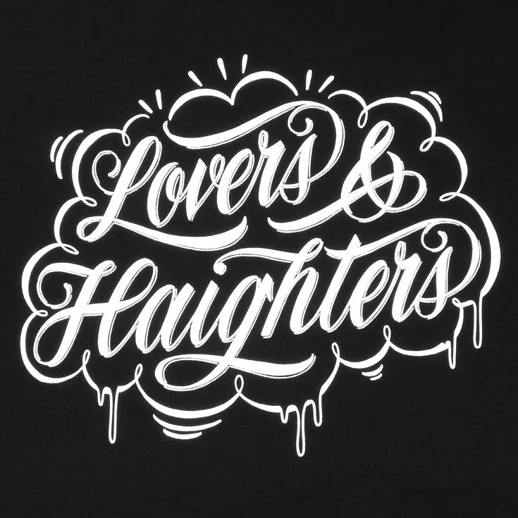 Mens True Love & Haight Crewneck Sweatshirt Black Mood release
