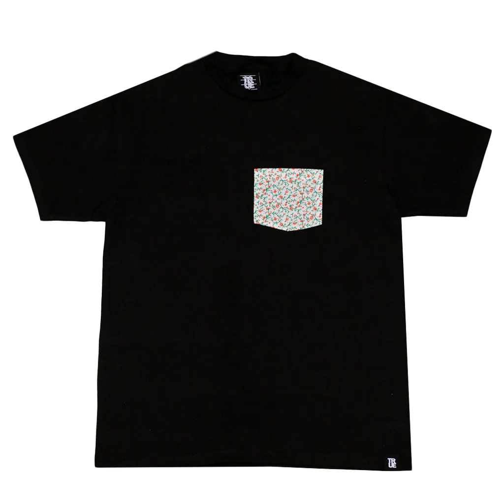 Men's True Loves Pocket T-Shirt Black weekend look