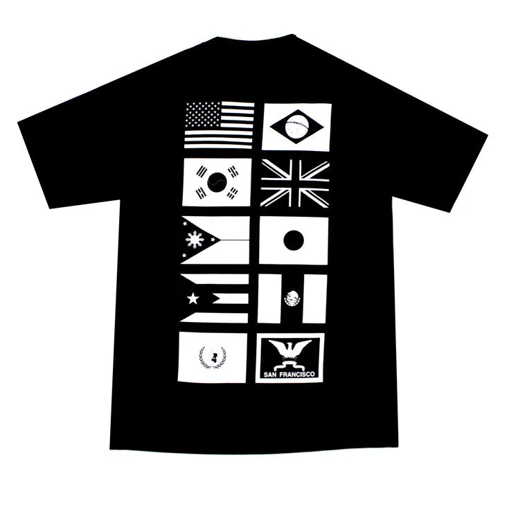 Mens True Nations Pocket T-Shirt Black urban escape