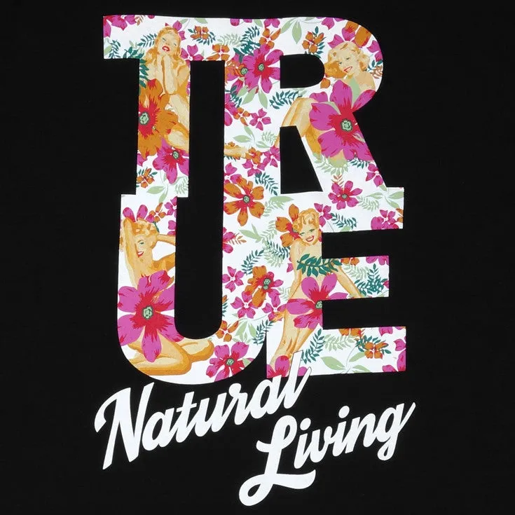 Mens True Natural Living Tank Top Black sunny day