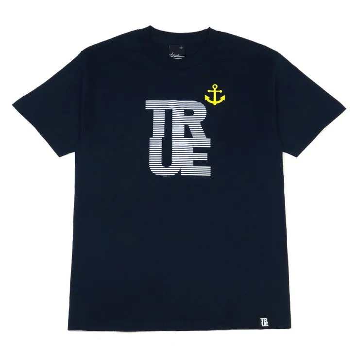 Mens True Nautical T-Shirt Navy casual shift