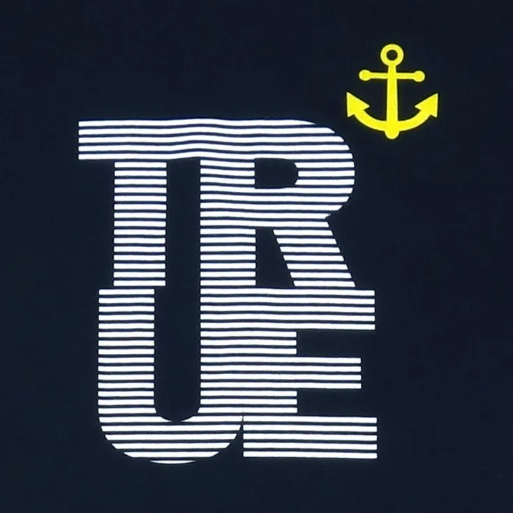 Mens True Nautical T-Shirt Navy soft stretch