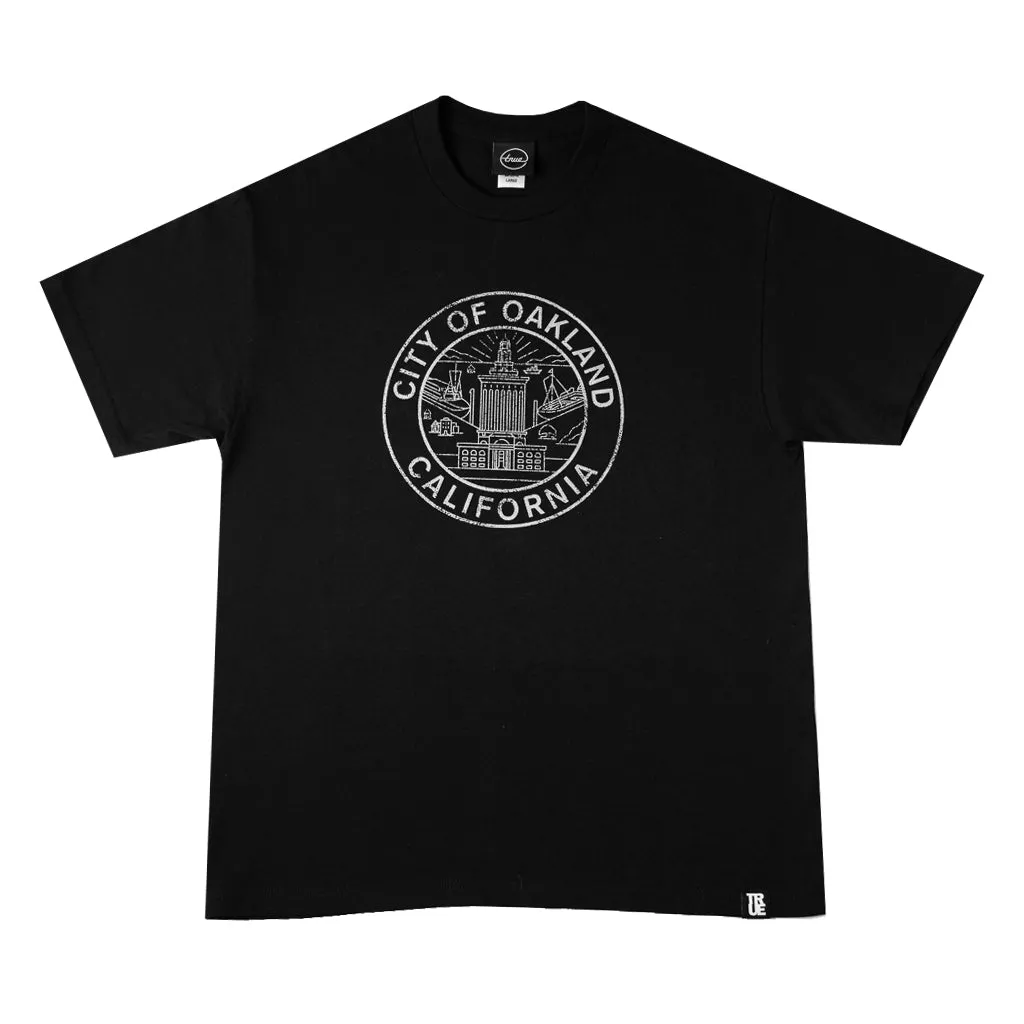 Mens True Oakland Seal T-Shirt Black casual trend