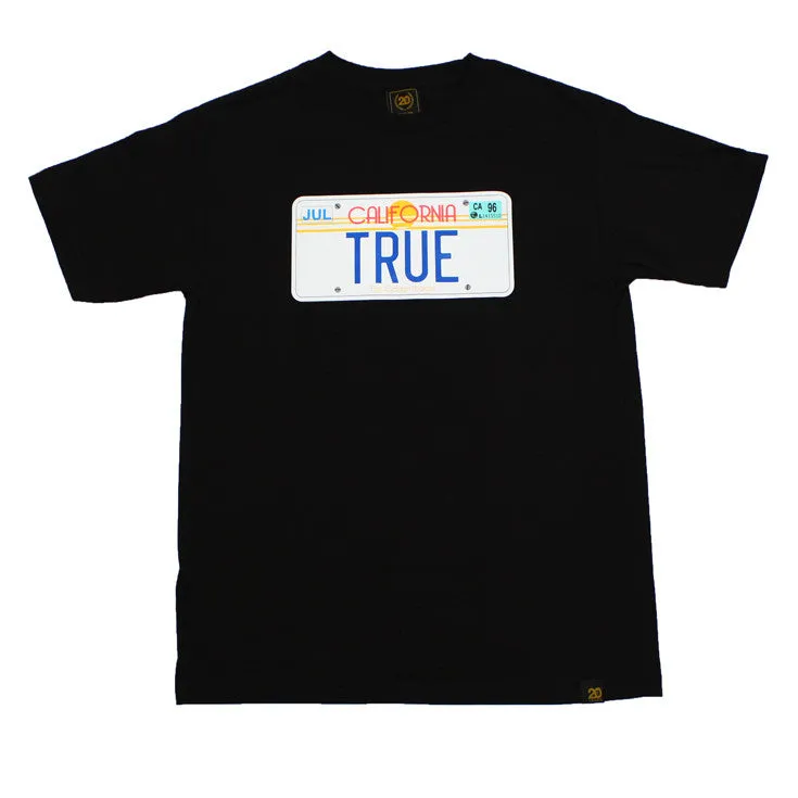 Mens True Plate T-Shirt Black trend touch