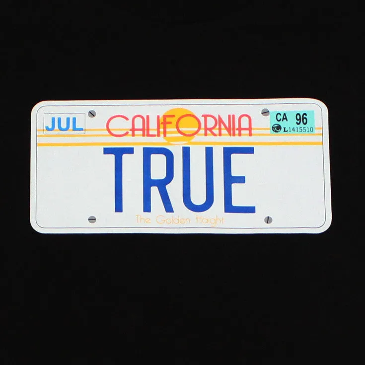 Mens True Plate T-Shirt Burgundy carefree mood