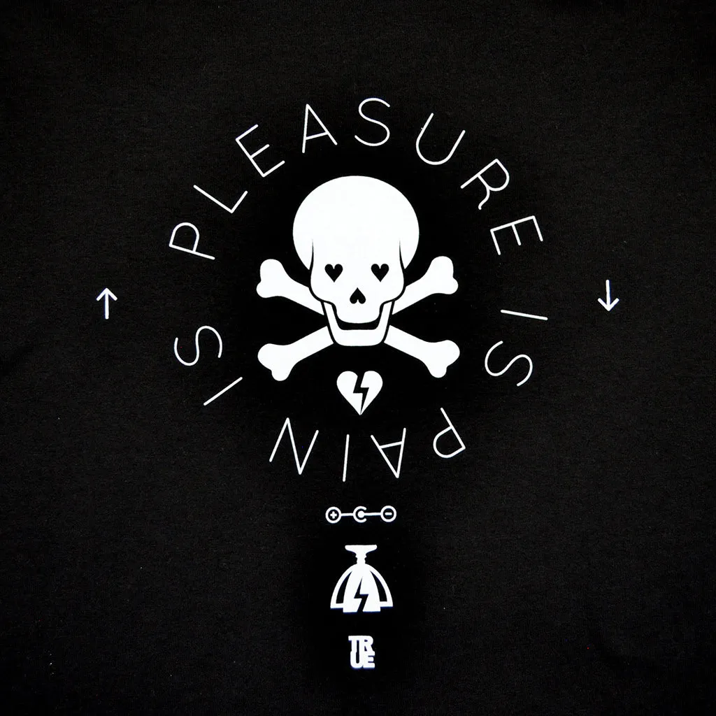 Mens True Pleasure Pain Long Sleeve T-Shirt Black urban daily