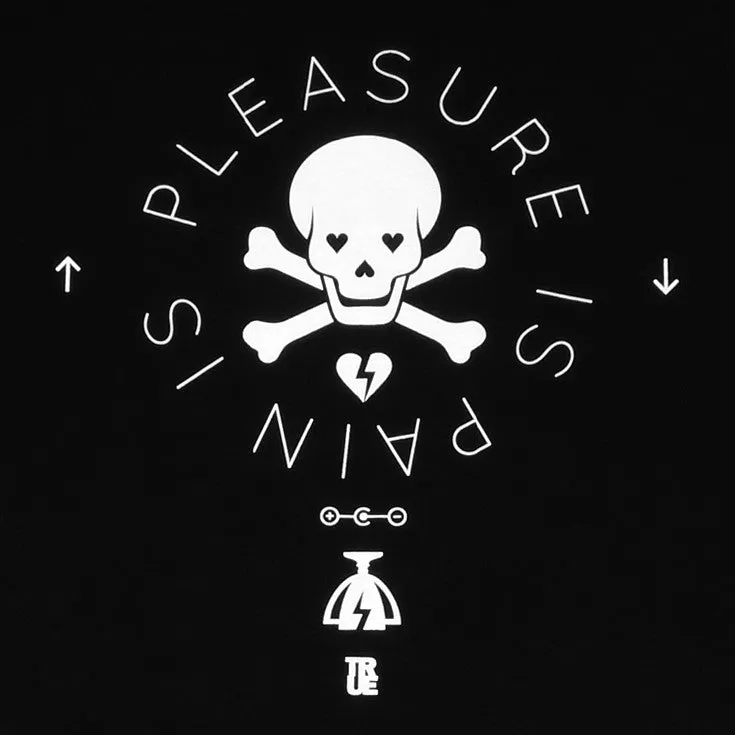 Mens True Pleasure Pain Raglan T-Shirt Black midseason pick