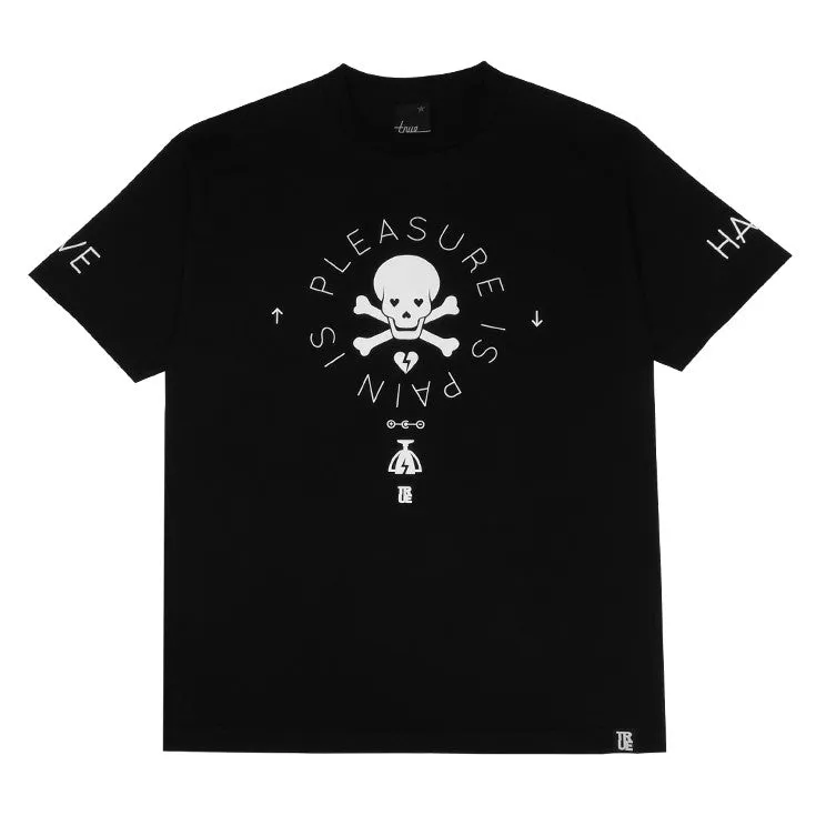 Mens True Pleasure Pain T-Shirt Black style shift