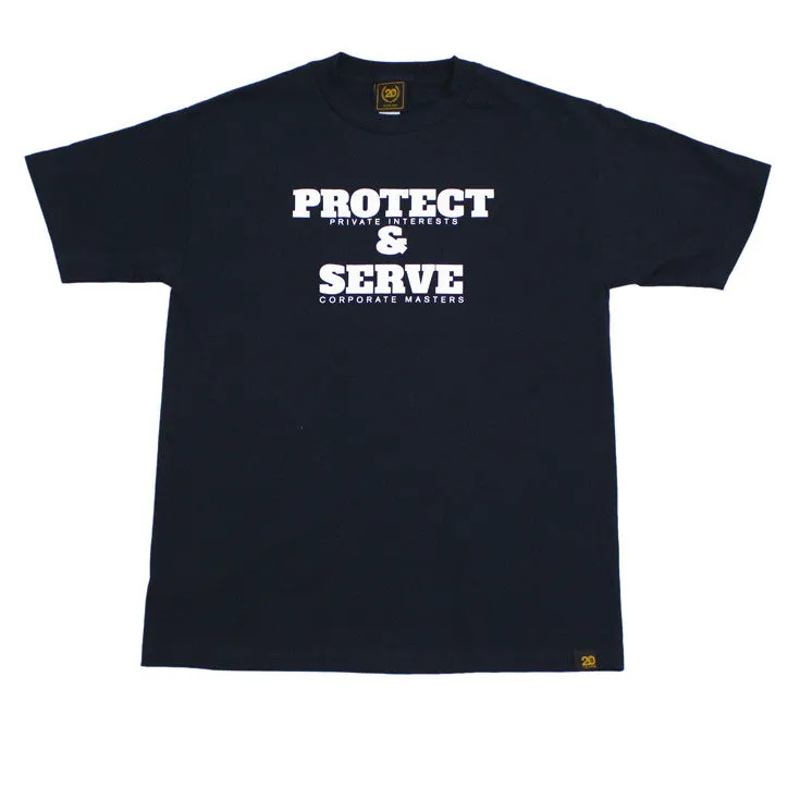 Mens True Protect & Serve T-Shirt Navy trendy outfit