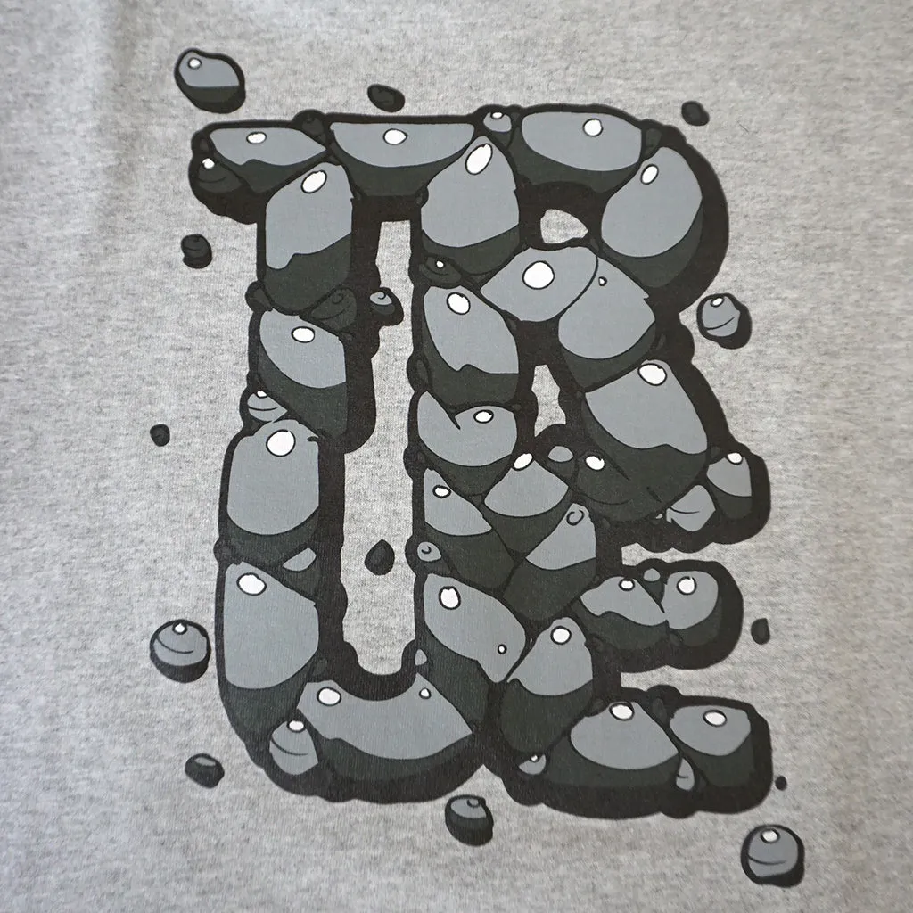 Mens True Rocks T-Shirt Heather Grey freestyle fit