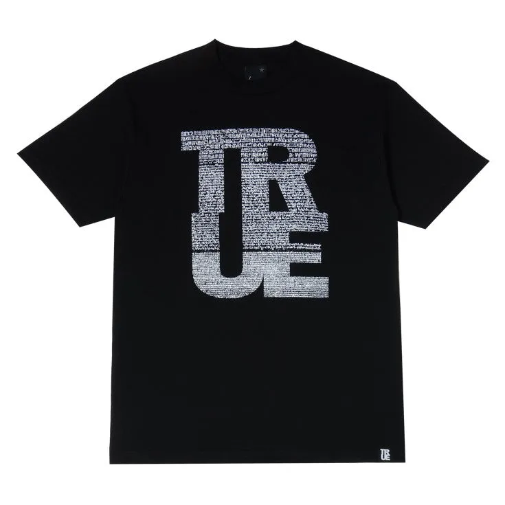 Mens True Rosetta T-Shirt Black love fit