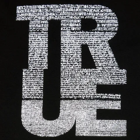 Mens True Rosetta T-Shirt Black daily outfit