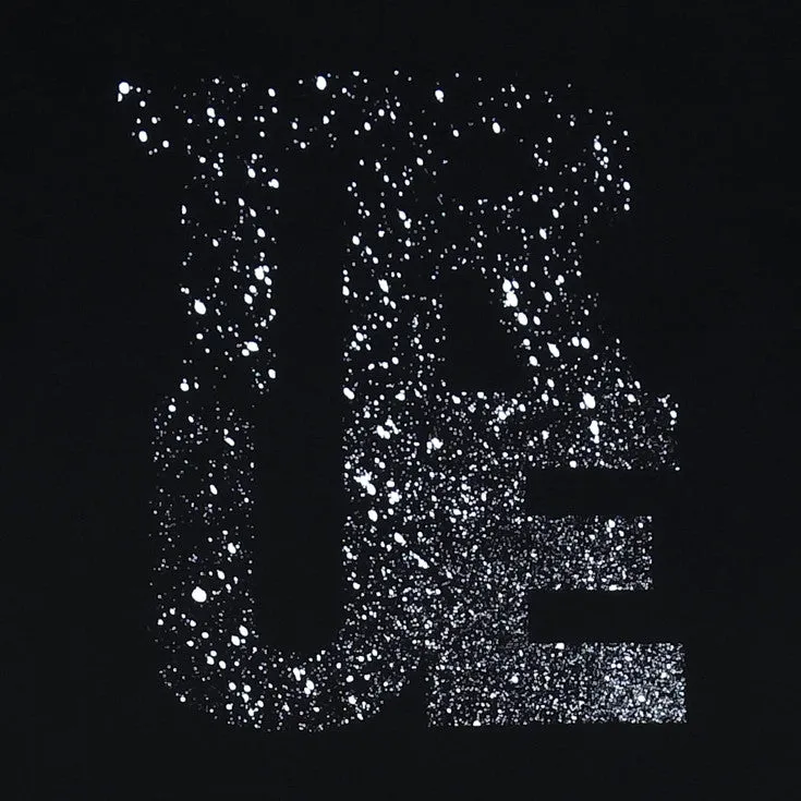 Mens True Splatter T-Shirt Black warm day