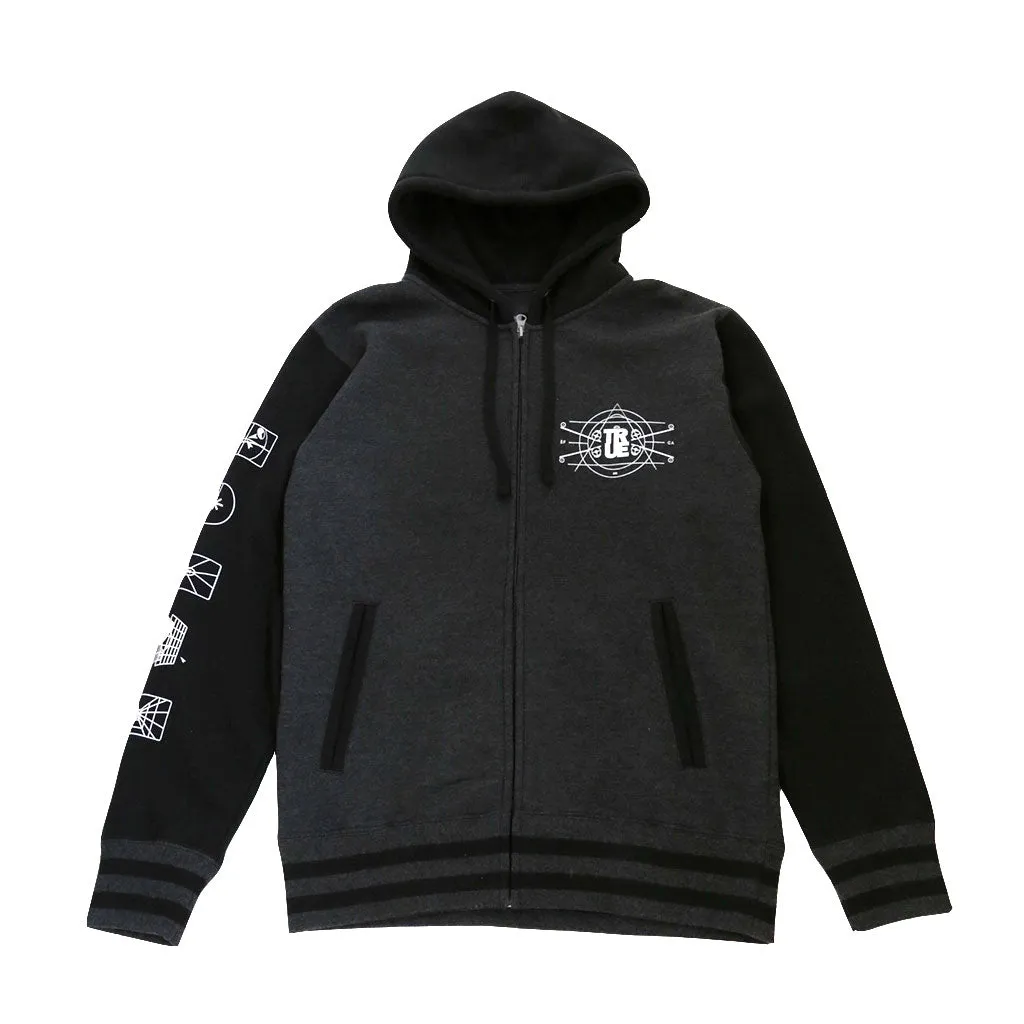 Mens True Stay On Target Jacket Charcoal/Black street fit