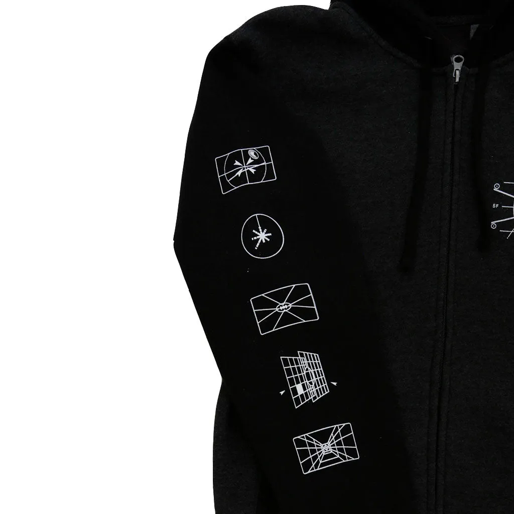Mens True Stay On Target Jacket Charcoal/Black modern edge
