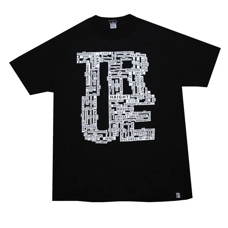 Men's True Street Signs T-Shirt Black energy gear