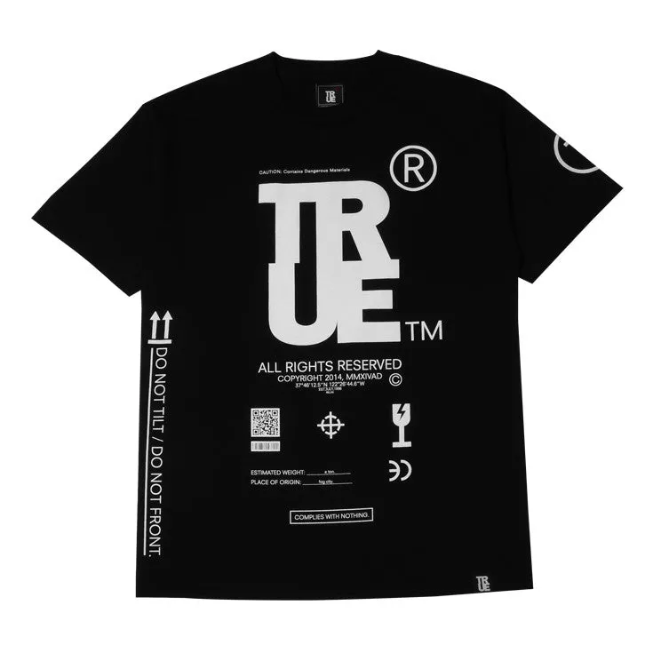 Mens True This Side Up T-Shirt Black relax style