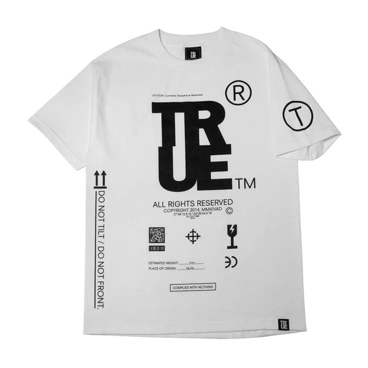 Mens True This Side Up T-Shirt White outdoor ready