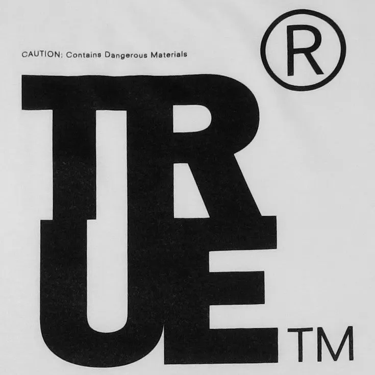 Mens True This Side Up T-Shirt White freedom mode