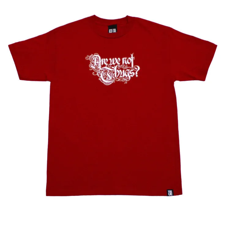 Mens True Thugs T-Shirt Red energy fit