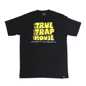 Mens True Trap House T-Shirt Black clean comfort