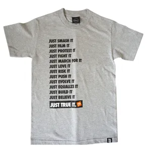 Mens True VOTE T-Shirt Heather Grey everyday basic