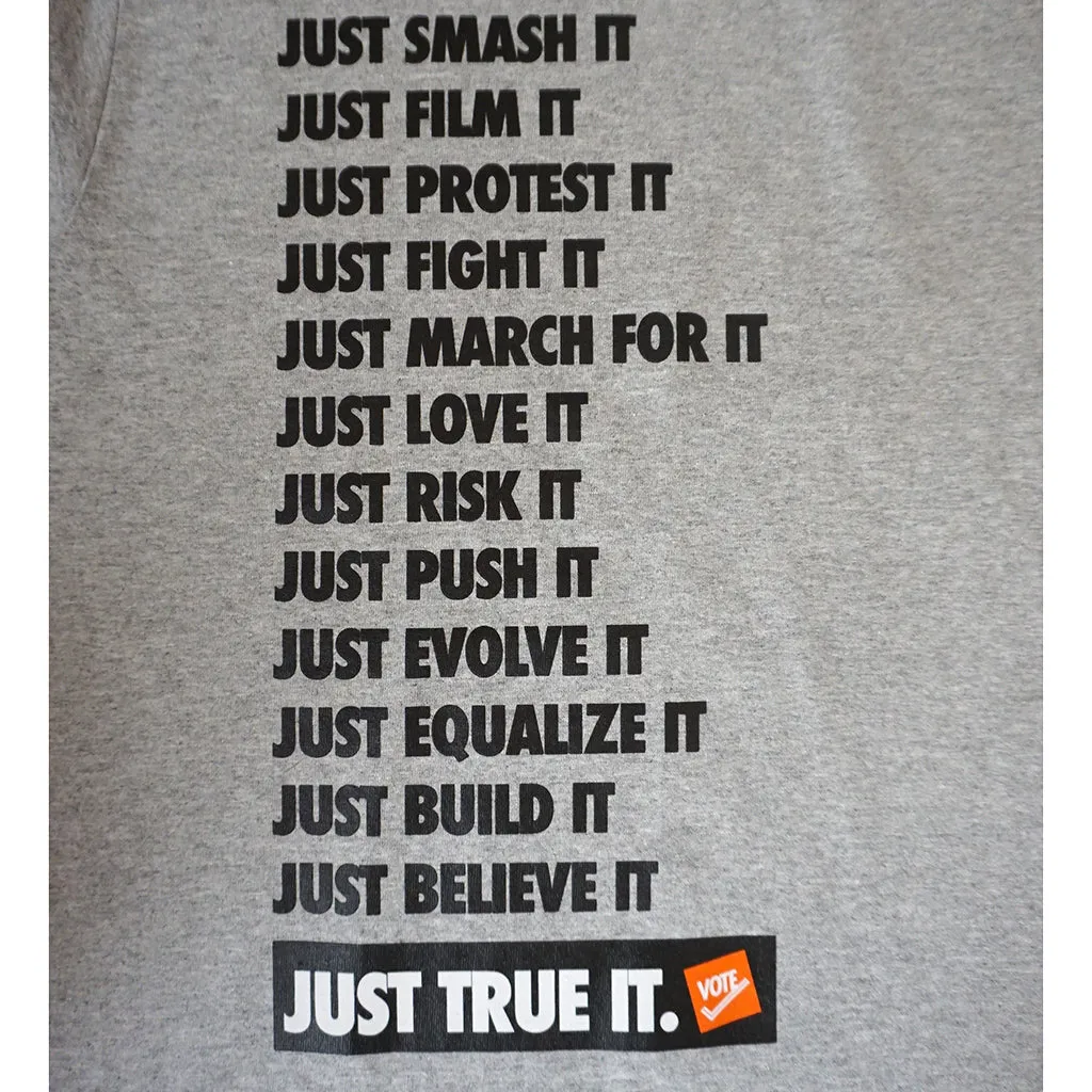 Mens True VOTE T-Shirt Heather Grey active wear