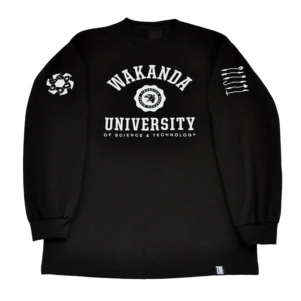 Mens True Wakanda U Long Sleeve T-Shirt Black active wear