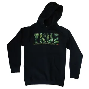 Mens True Weed Hoodie Black Quiet vibe