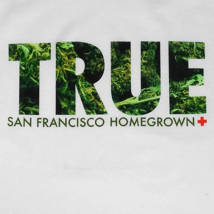 Mens True Weed T-Shirt White city vibe