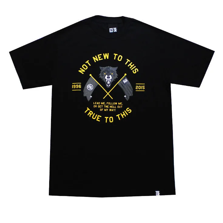 Mens True Wolves T-Shirt Black hot season