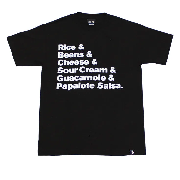 Mens True x Papalote Ingredients T-Shirt Black casual wear