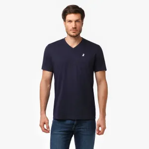 Men's V-Neck Jersey T-Shirt fluid form