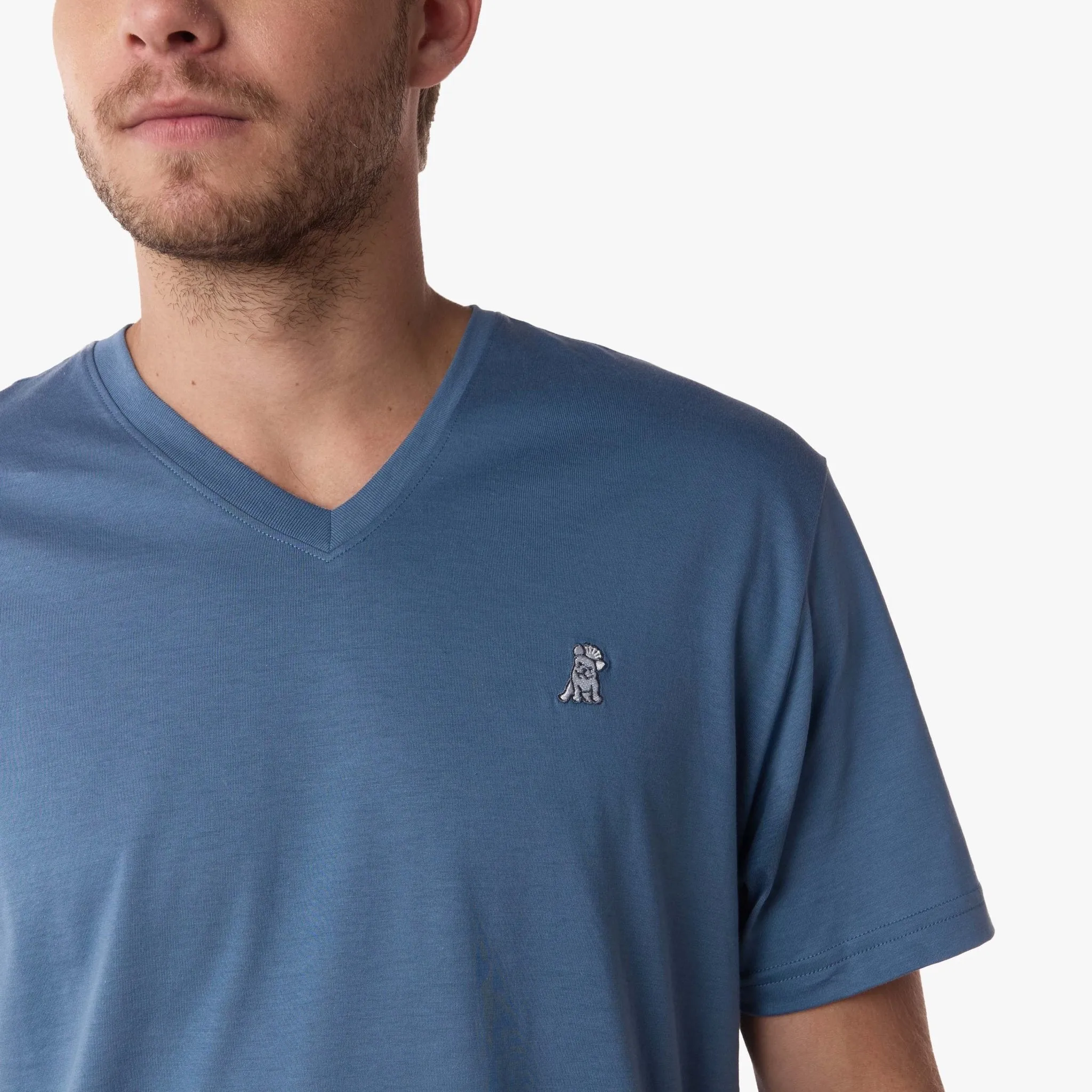 Men's V-Neck Jersey T-Shirt casual shift
