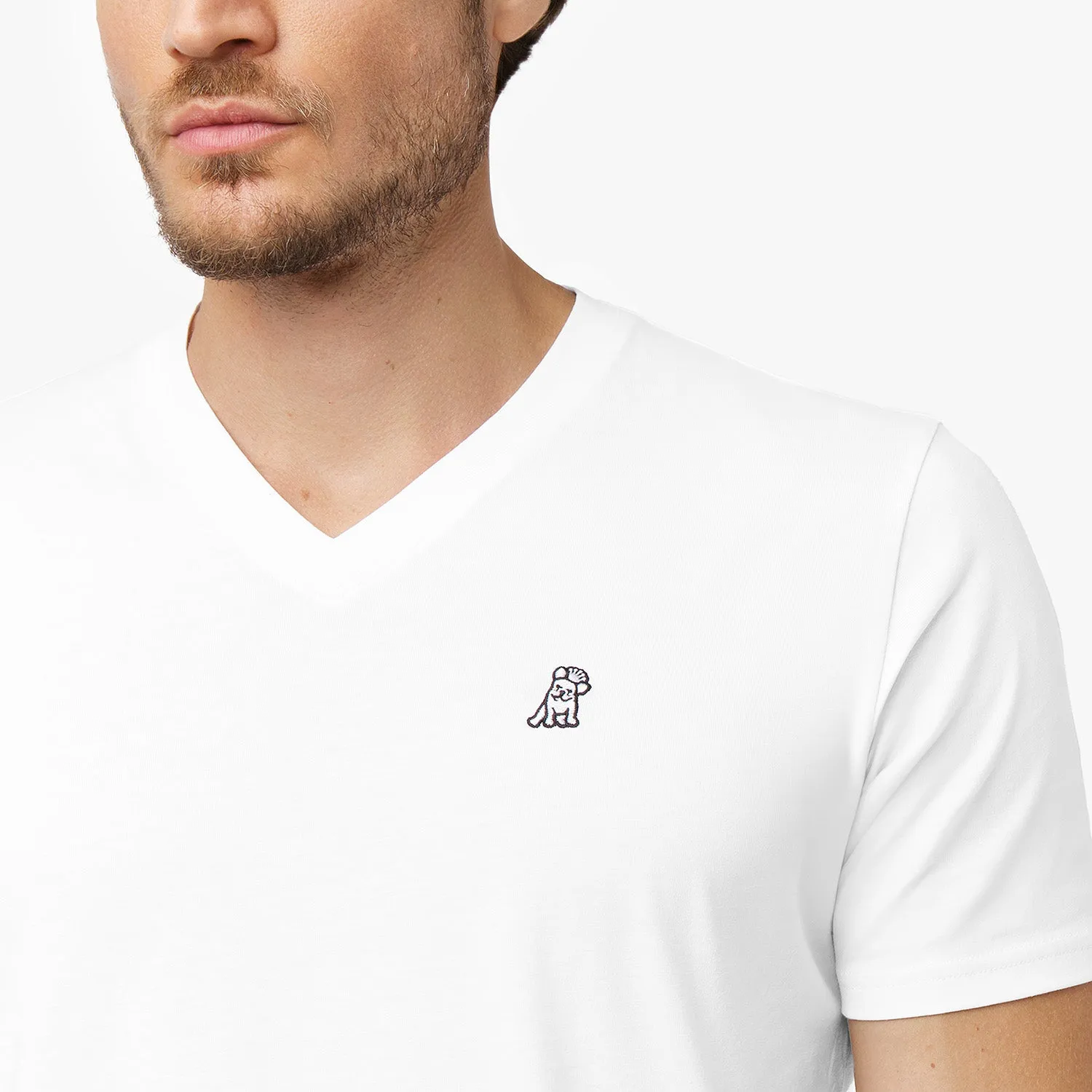 Men's V-Neck Jersey T-Shirt home vibe