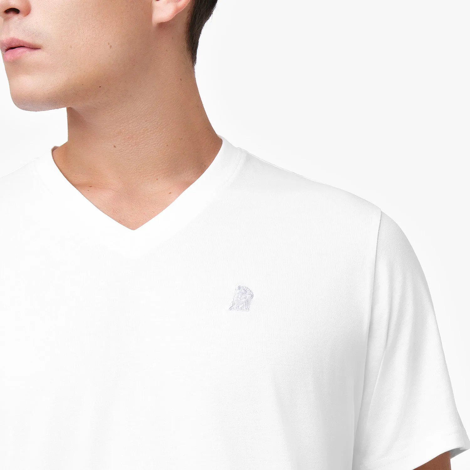 Men's V-Neck Jersey T-Shirt clean lines