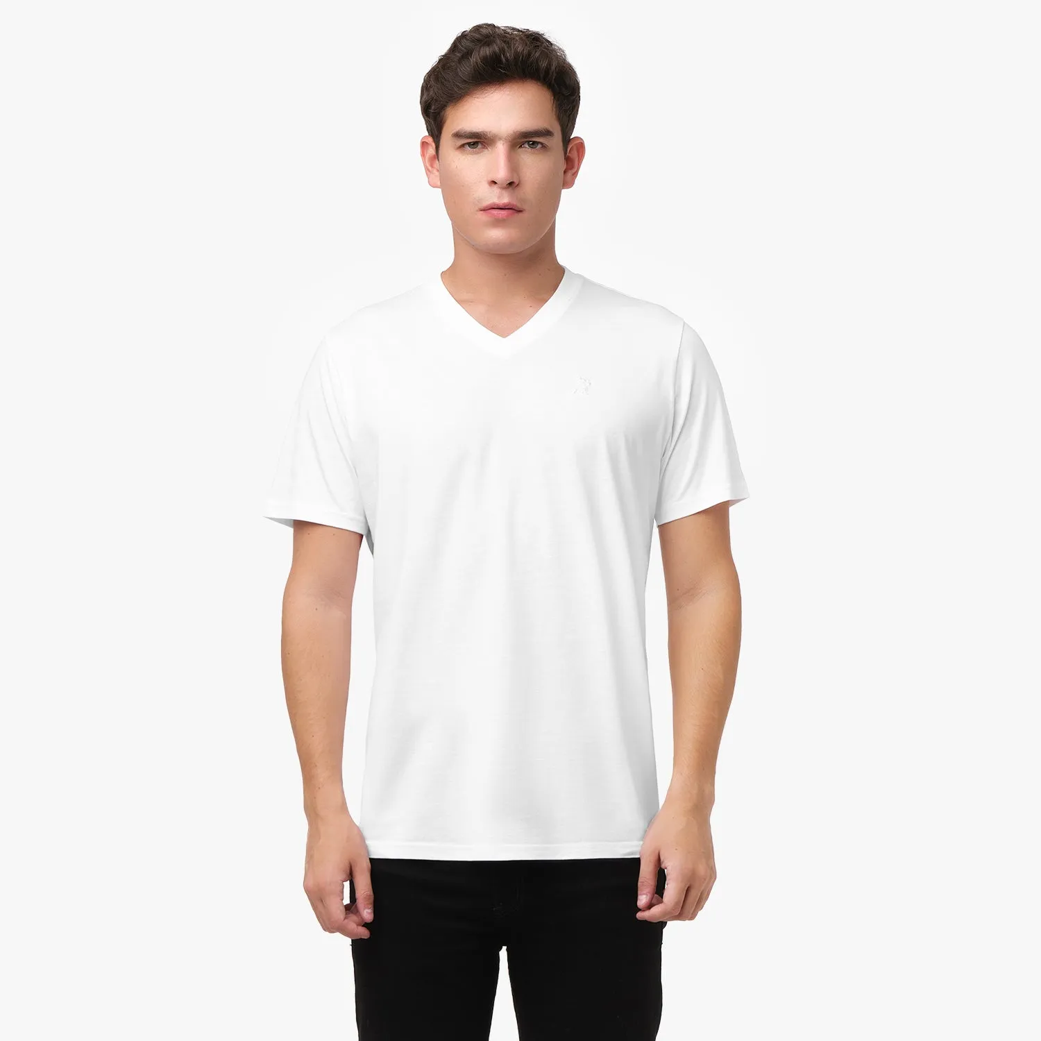 Men's V-Neck Jersey T-Shirt basic vibe