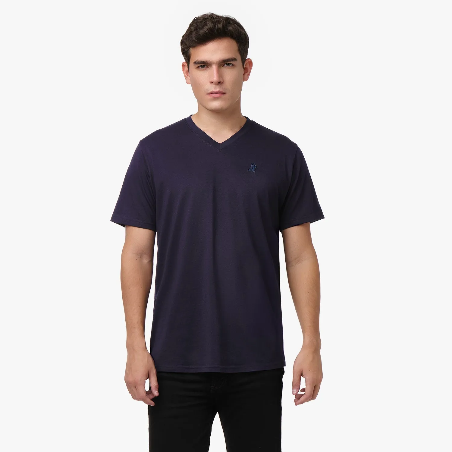 Men's V-Neck Jersey T-Shirt carefree mood
