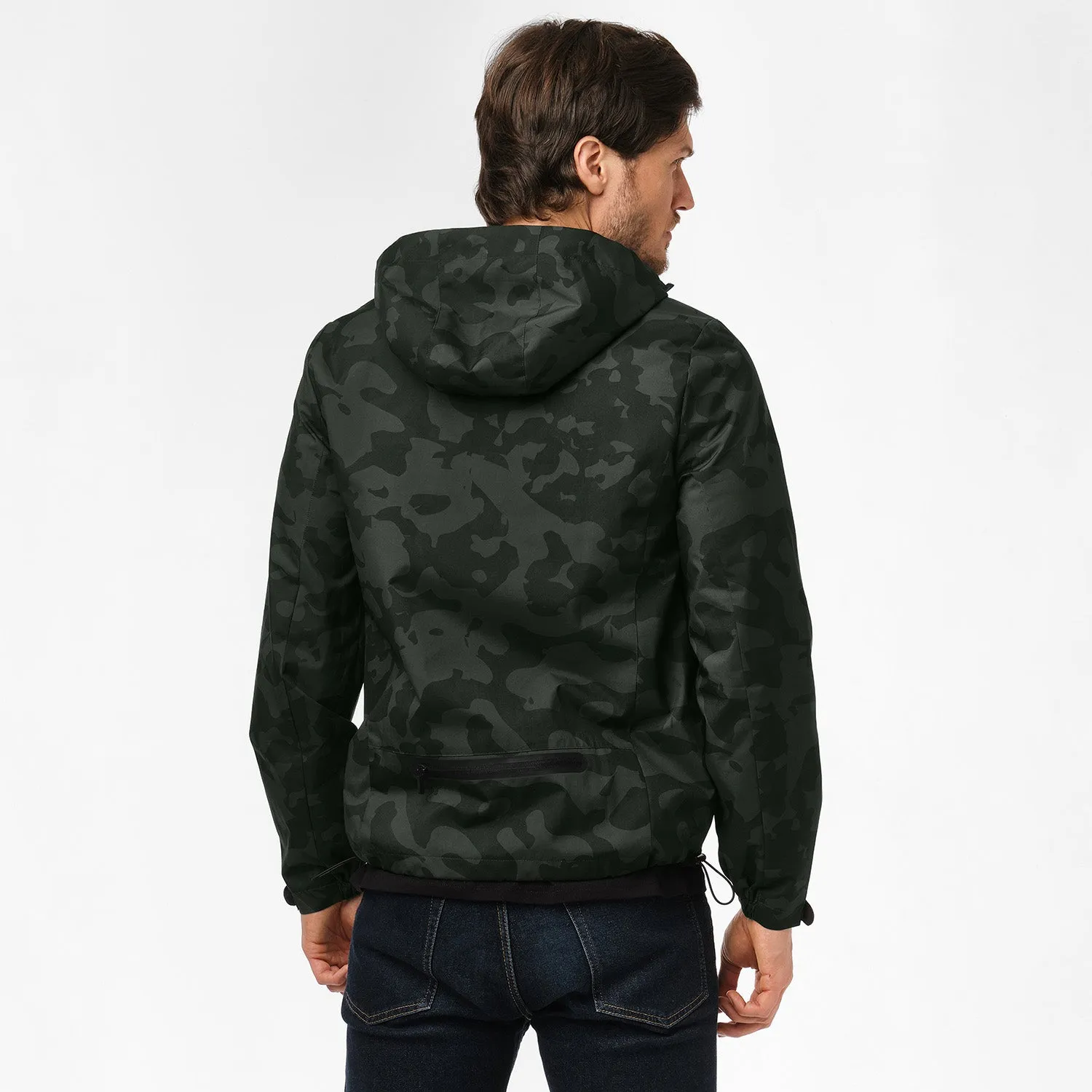 Men's Windbreaker Jacket sleek build