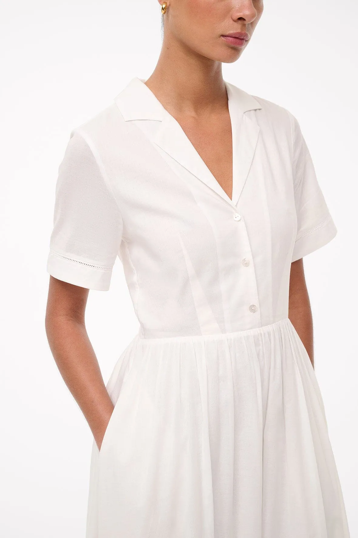 MERYL DRESS | WHITE timeless charm