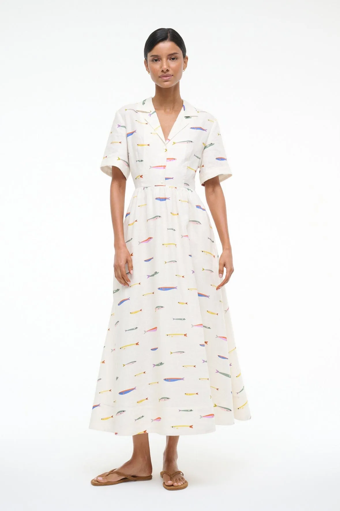 MERYL LINEN DRESS | POP SARDINES IVORY sweet vibe