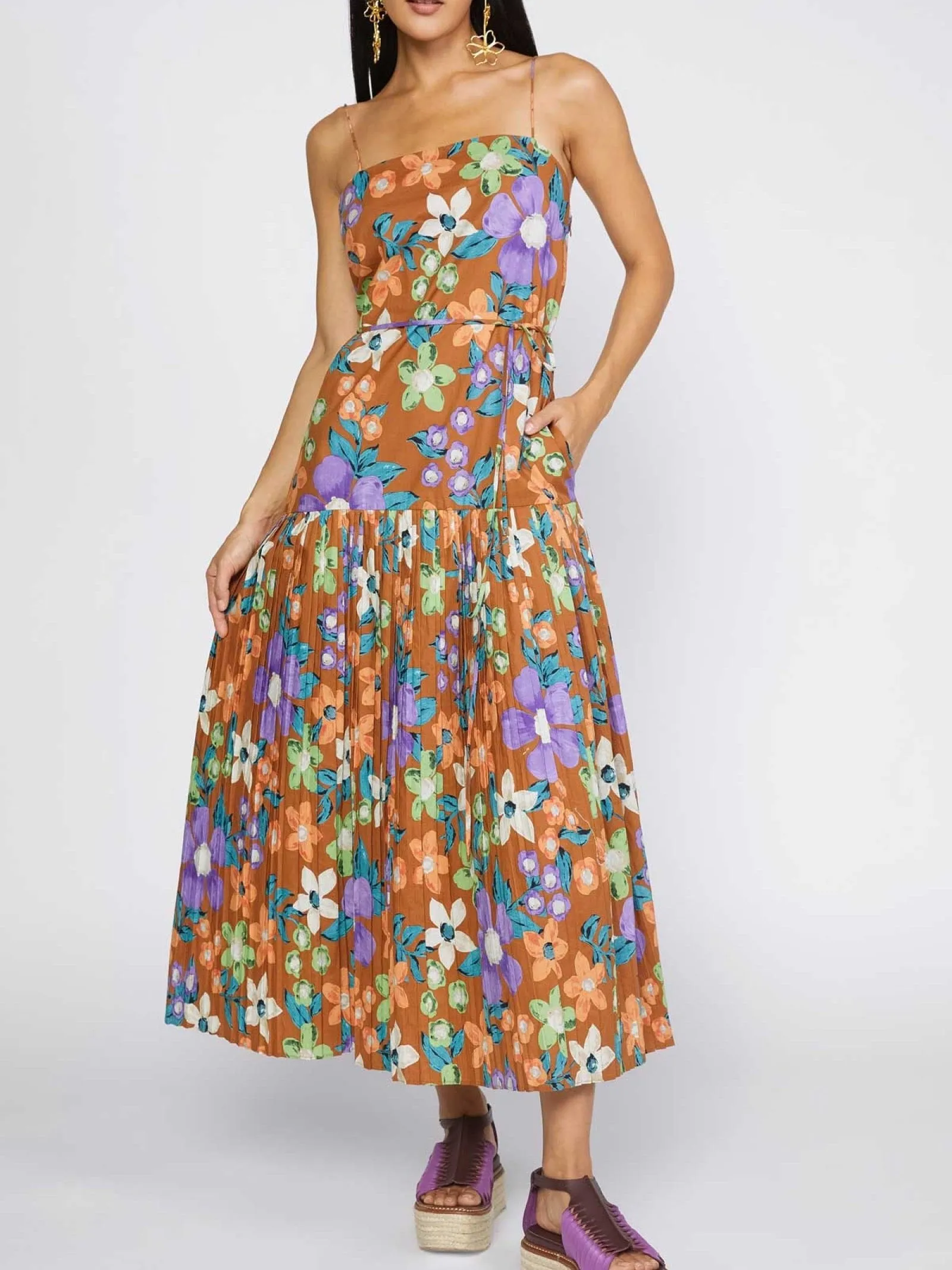 Mia Floral Dress weekend chill