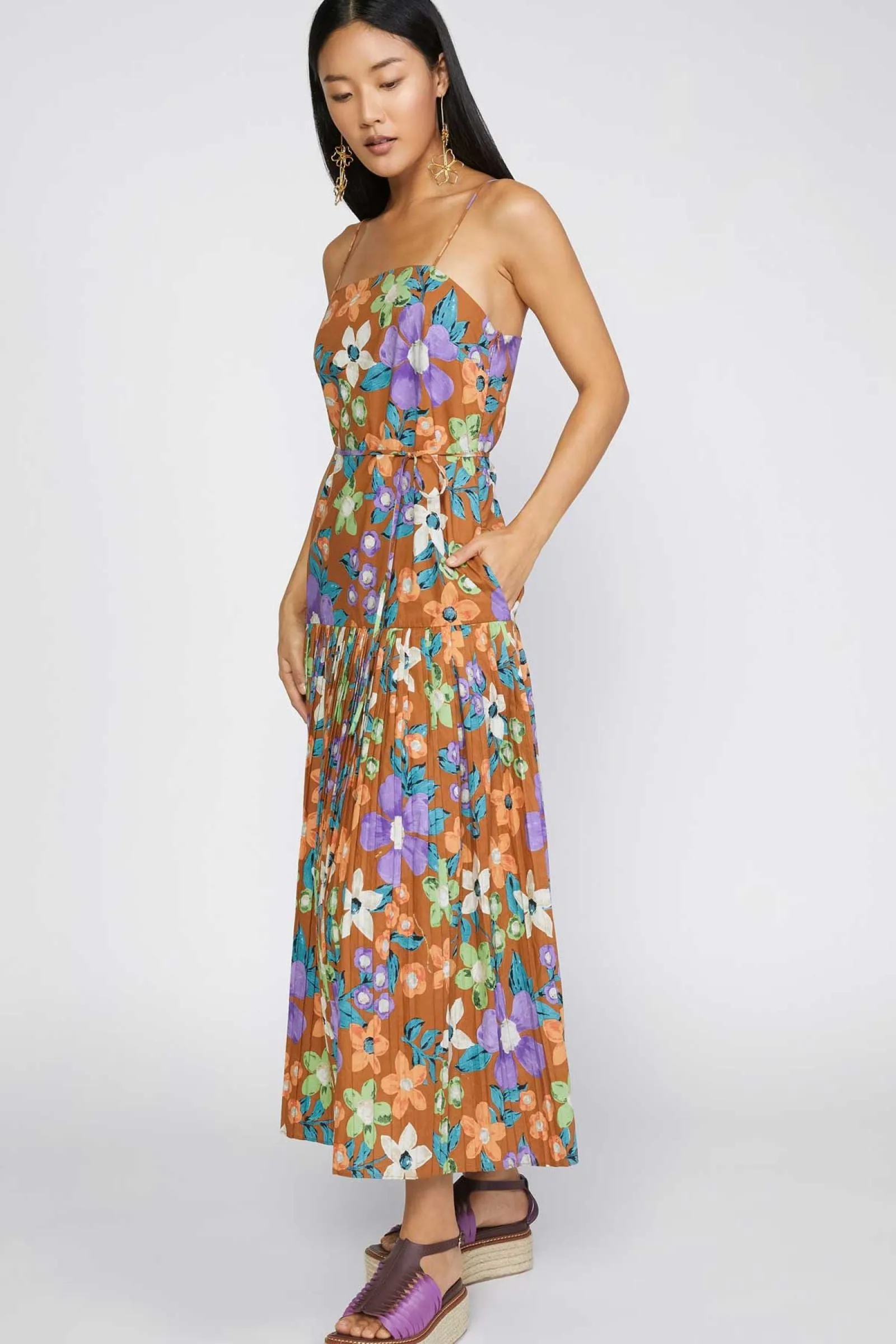 Mia Floral Dress cozy look