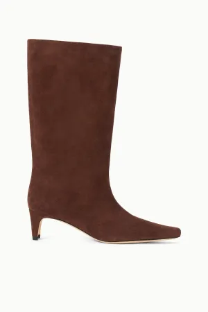 MIDCALF WALLY BOOT | MAHOGANY SUEDE Breathable mesh