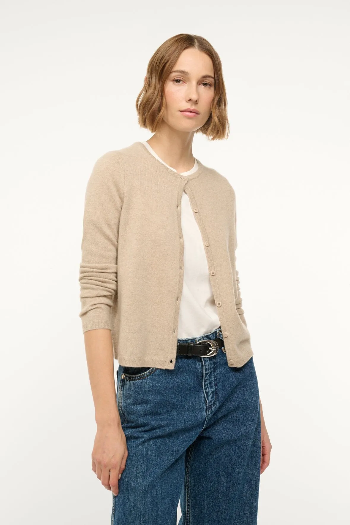 MIDNIGHT CASHMERE CARDIGAN | STONE Fashion Calm