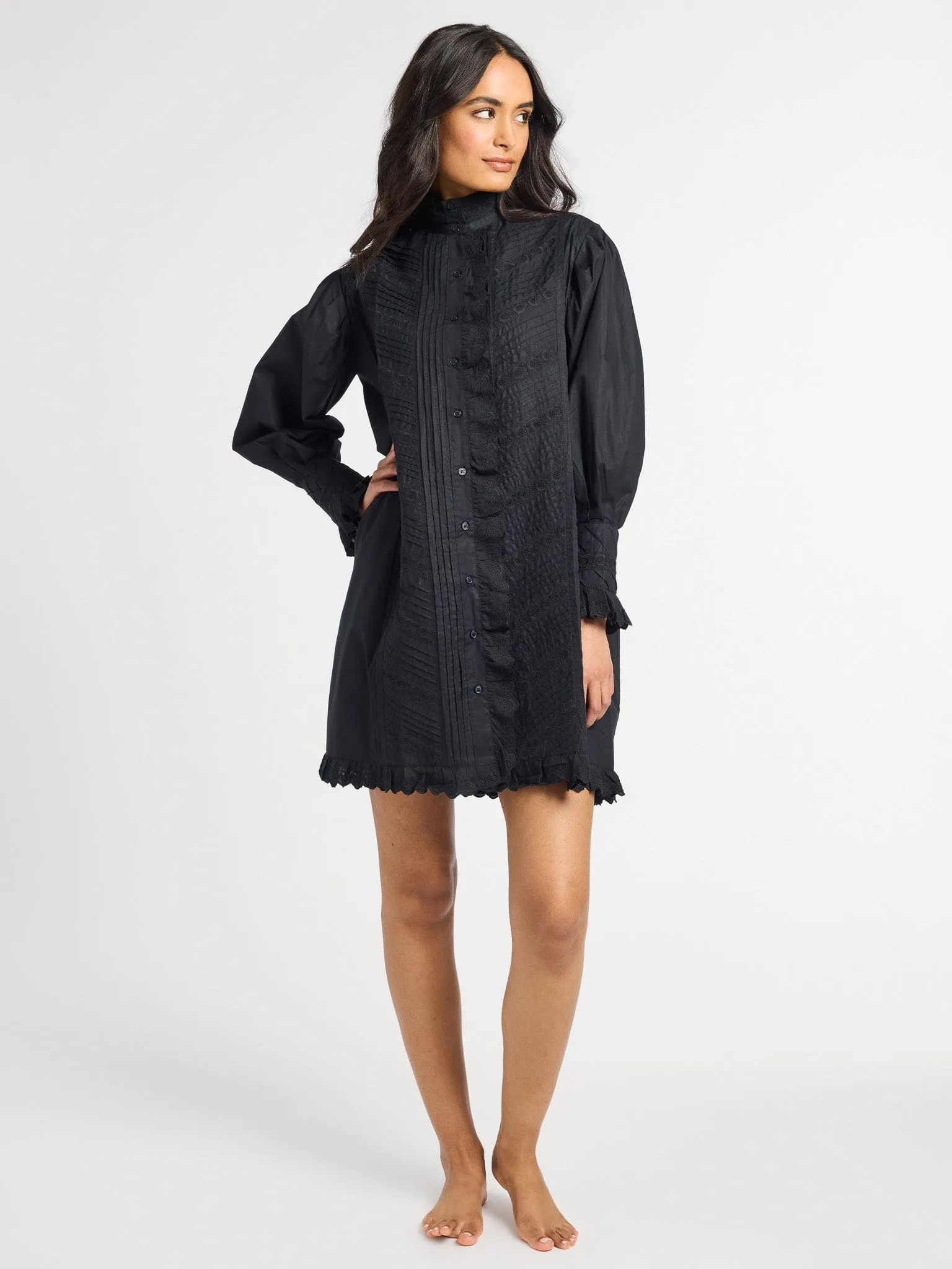 Mika Dress in Black brunch look