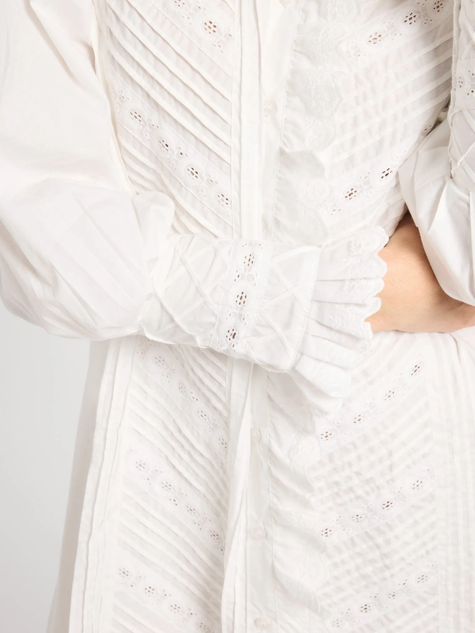 Mika Dress in White modern edge