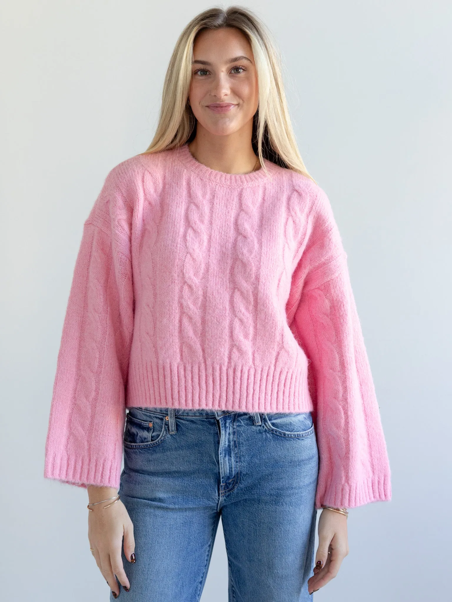 Millie Cable Knit Sweater Laidback Fit