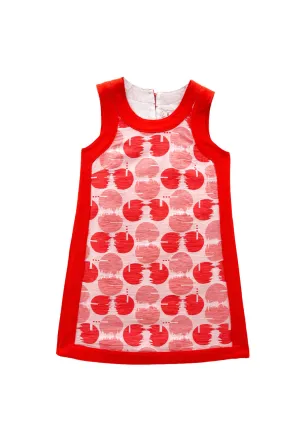 Mini Bermuda Set - Tomato Jacquard simple look