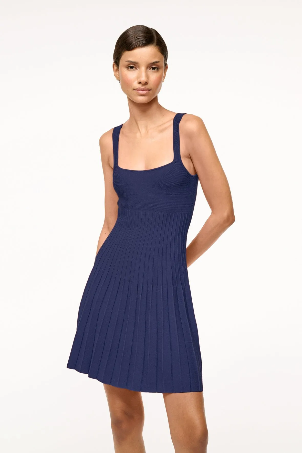 MINI ELLISON DRESS | NAVY layered feel